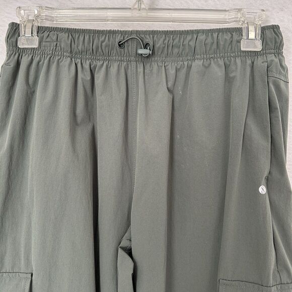 Layer 8 Pants Women L Green/Gray Pullon Qwick dry Pockets Outdoor Athleisure - Picture 6 of 12